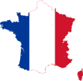 France Flag Map France