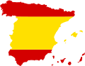 Spain Flag Map Spain