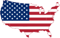 USA Flag Map USA